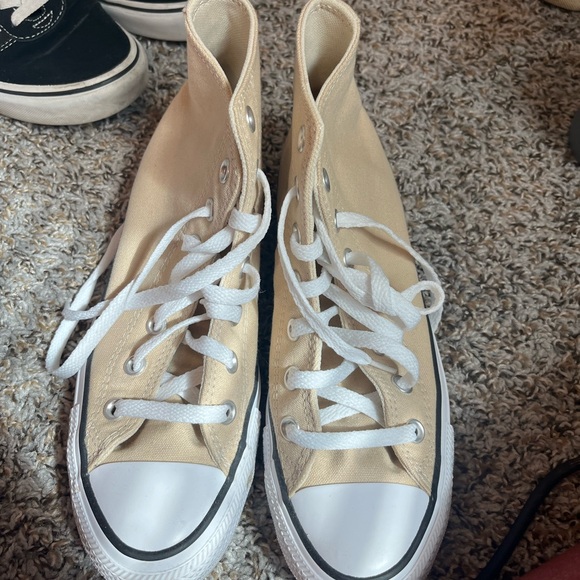 Converse Shoes - Converse Tan Canvas High-Tops